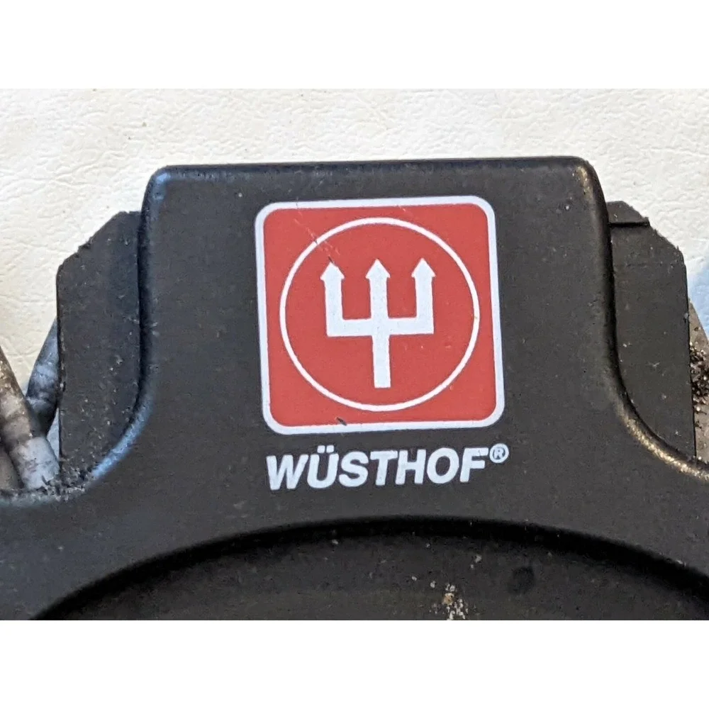 Wusthof Handheld Manual Pull Through 2 Stage Knife Scissors Sharpener Black